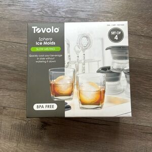 Tovolo Sphere Ice Molds Slow Melting - 4 pack